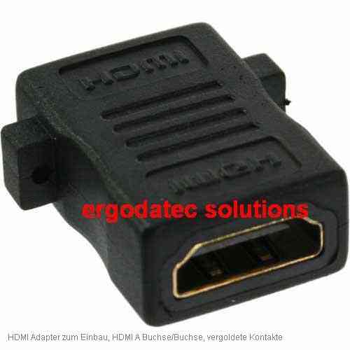 HDMI Adapter zum Einbau, A-Buchse/A-Buchse