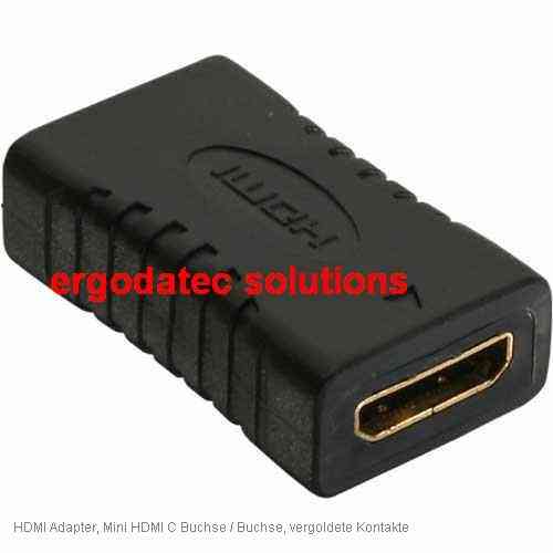 HDMI Adapter, Mini HDMI C-Buchse/C-Buchse, Premium
