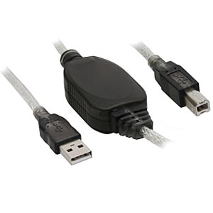 USB 2.0 Aktiv Kabel A/B, 10m