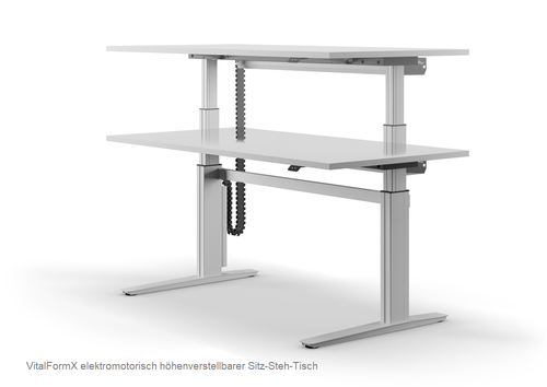 Ceka VitalFormX Sitz-Steh-Schreibtisch versch.Größen elektrisch höhenverstellbar