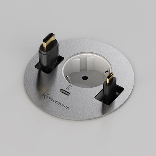 Kindermann CablePort table³ Strom  USB/C + Kabeldurchlass